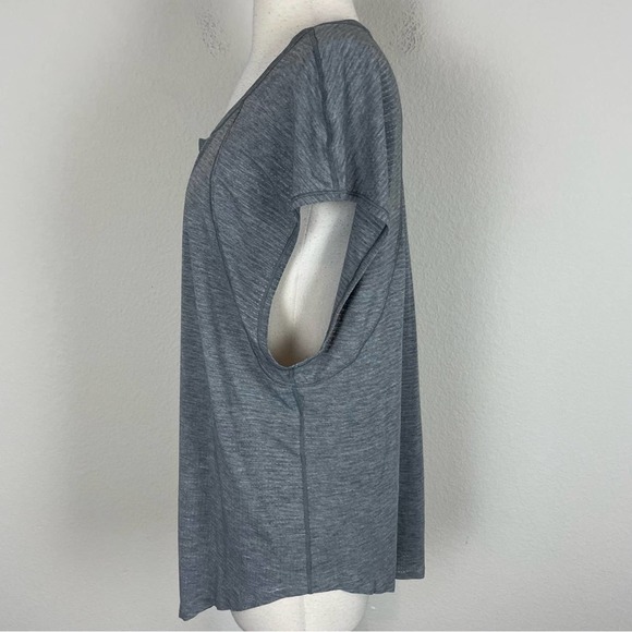 Lululemon Gray plant To Pike Relaxed Fit Short Sleeve Top Med / Large - Picture 3 of 9
